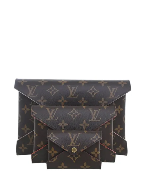 Louis Vuitton Pre-Owned 2021-2026 Monogram Pochette Kirigami Set clutch bag Brown AFA6EU53KC07XZ4Z