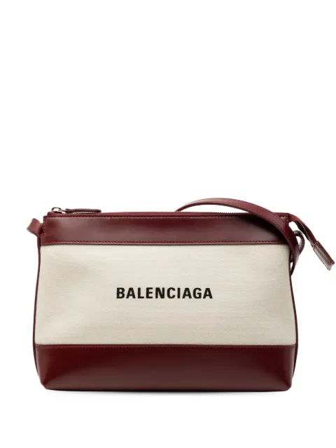 Balenciaga Pre-Owned 2021 Canvas Logo crossbody bag Brown ISF87HDB3D8FUZQ6