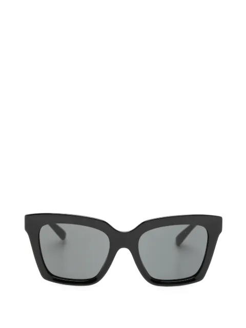 Dolce & Gabbana Eyewear logo-plaque square-frame sunglasses Black 4498