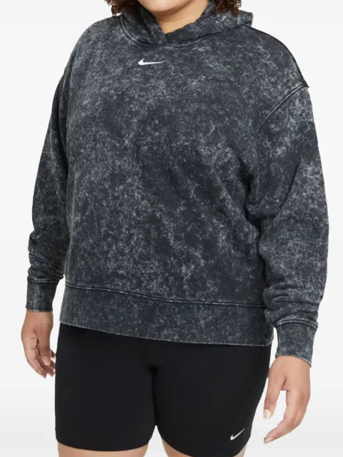 Nike washed fleece hoodie Black DD5640