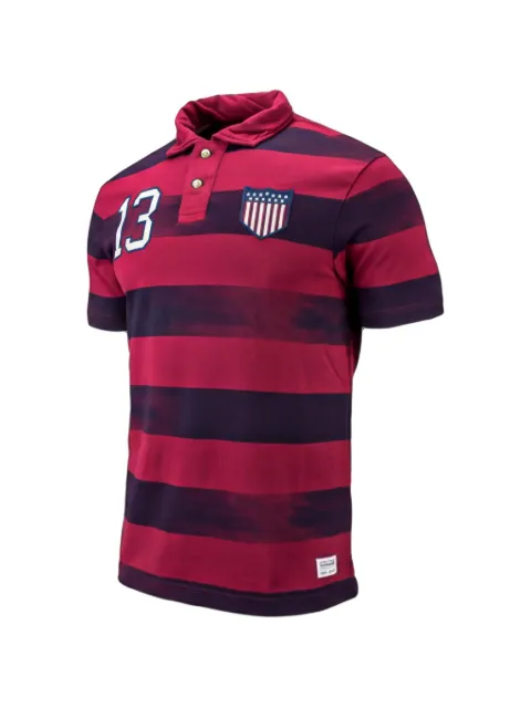 Nike USA Covert striped polo shirt Red 543973
