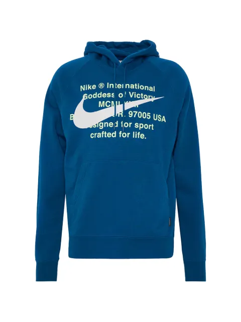 Nike Swoosh French Terry hoodie Blue CJ4863