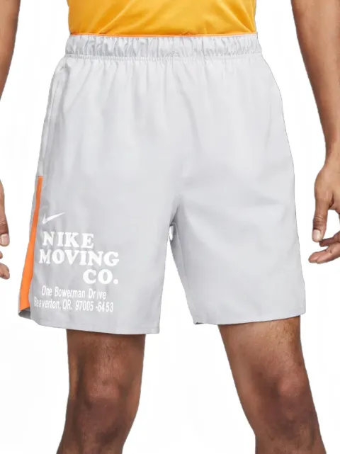 Nike Dri-Fit Challenger elasticated-waistband shorts Grey DX0914