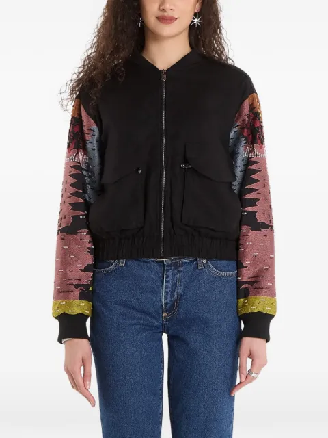 Desigual zip-fastening pocket jacket Black 26SWEW182000
