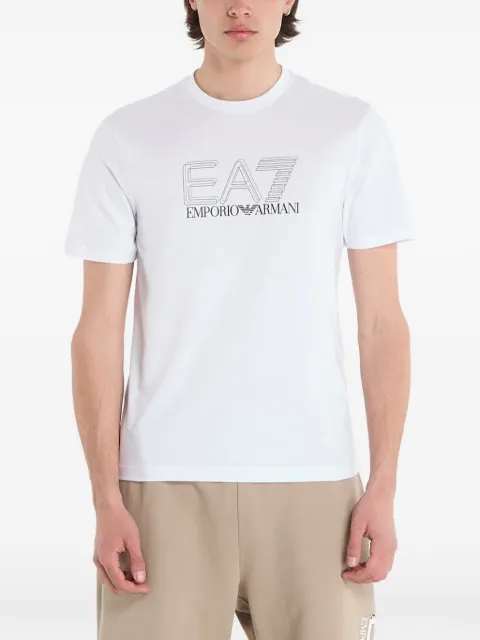 Ea7 Emporio Armani logo-print T-shirt White 7M001307AF10375U0002