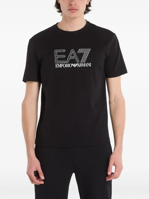Ea7 Emporio Armani Visibility logo-print T-shirt Black 7M001307AF10375UC001