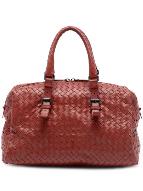 Bottega Veneta Pre-Owned 2012-2025 Nappa Intrecciato boston bag Red 7L04OS77B9PEUVJP