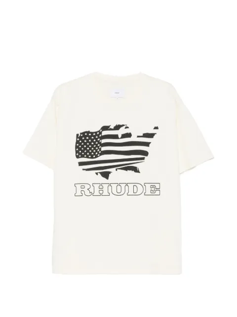RHUDE graphic-print T-shirt Neutrals RHSS26TT08012
