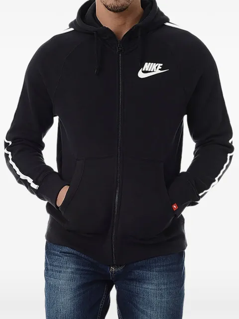 Nike logo-print full-zip hoodie Black 545229
