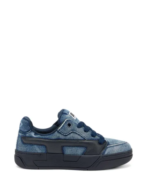 Diesel S-D-Ollie - sneakers in washed frayed denim Blue Y03796P7762