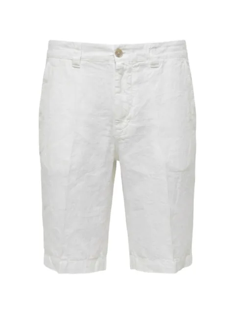 120% Lino linen shorts White 33ALIM21370000253