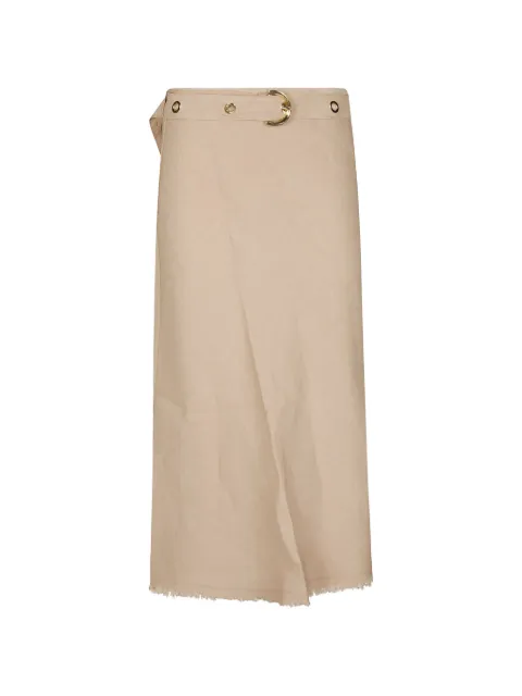 PINKO eyelet-embellished belted skirt Neutrals 106535A34G