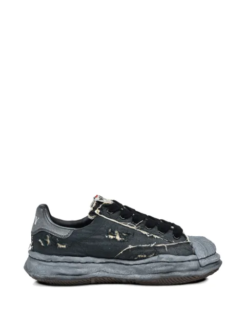 Maison MIHARA YASUHIRO Charles OG sole ripped-canvas sneakers Black A16FW716