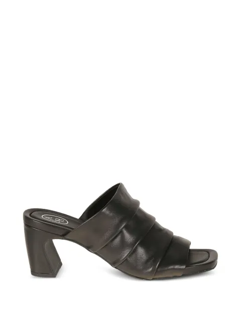 Ash Eva ruched leather sandals Black EVA01