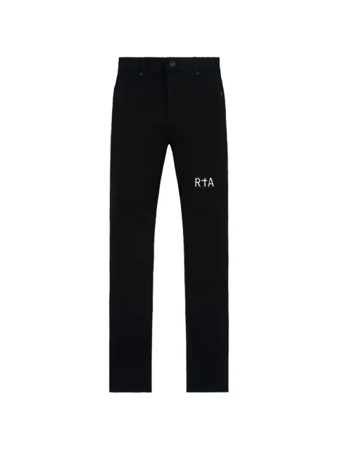 RTA Bryant cross-print jeans Black MEXOD1276J1205BKWCR