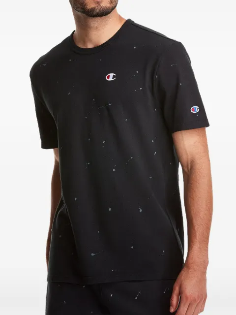 Champion C-Life Heritage paint-splatter T-shirt Black T25969549967A82C