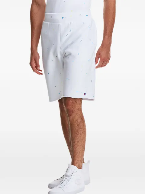 Champion C-Life Reverse Weave Paint Splatter shorts White 825977AZ0C