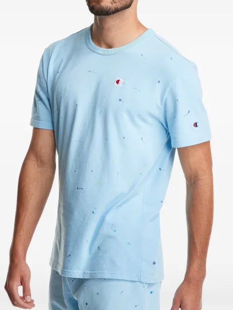 Champion paint-splatter Heritage T-shirt Blue T25969549967AZZC