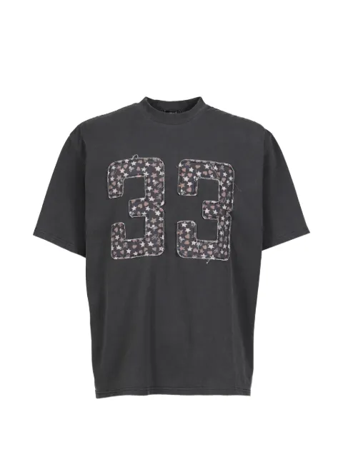 Mastermind Japan x SWJP appliqué T-shirt Grey MJSW26SS006BLK