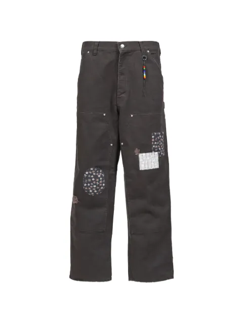 Mastermind Japan x Sean Wotherspoon patchwork trousers Brown MJSW26SS002BLK