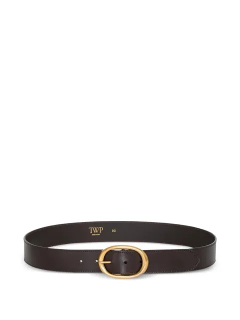 TWP Dakota oval-buckle belt Brown C000024