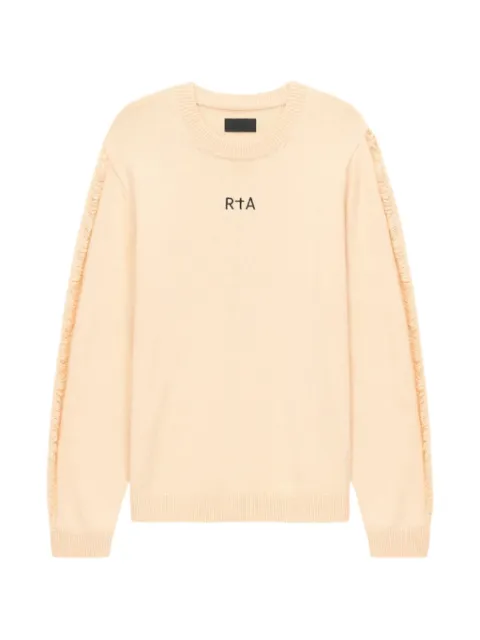 RTA Ethan cross-embroidered sweater Neutrals MEXOK1269K1421RSCRS