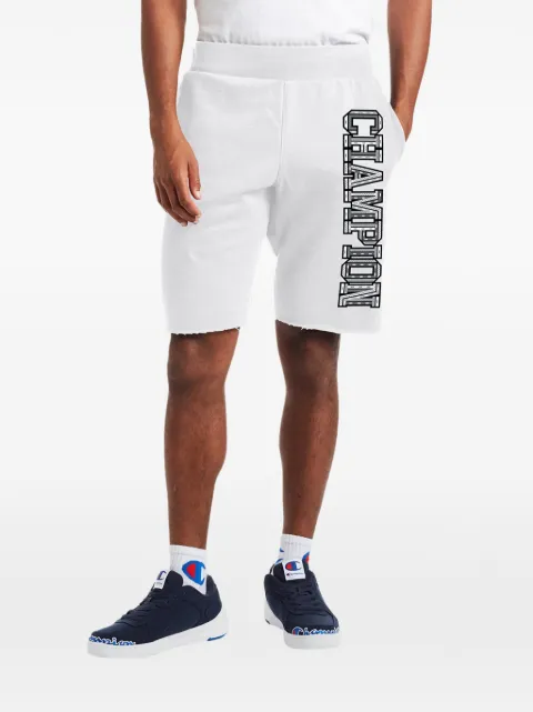 Champion Reverse Weave Cutoff logo-print shorts White 89597586528100
