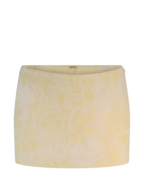 Cult Gaia Savoy jacquard-pattern mini skirt Yellow SK35254CO3678