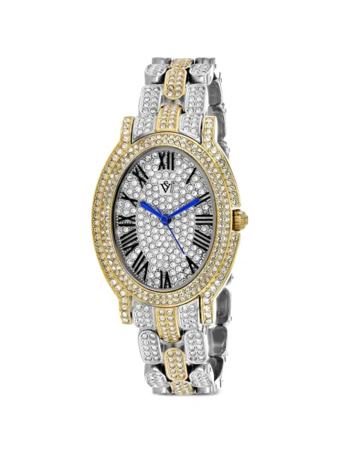 CHRISTIAN VAN SANT Amore crystal 35mm watch Silver CV7233