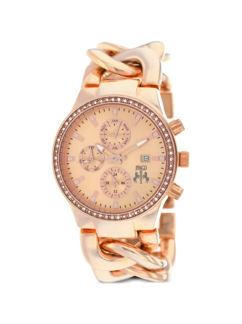 JIVAGO Lev chain-link 38mm watch Pink JV1227