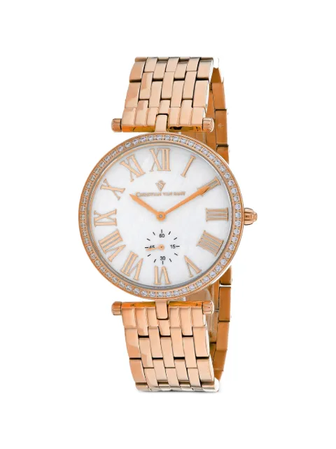 CHRISTIAN VAN SANT Hush crystal-embellished 36mm watch White CV0293