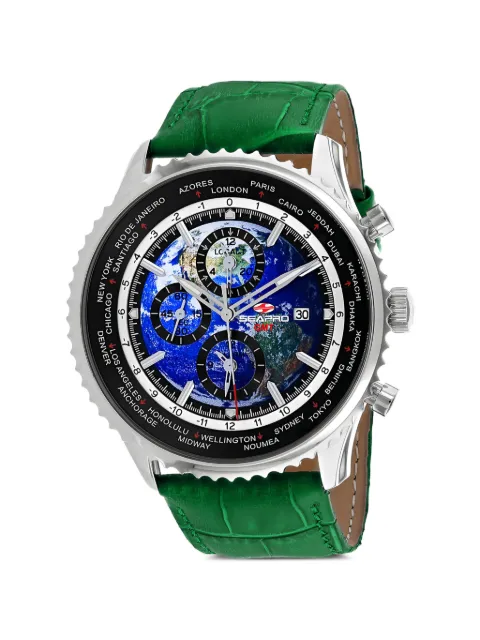 SEAPRO Meridian World Timer GMT 47mm watch Blue SP7133