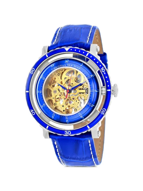 CHRISTIAN VAN SANT Dome skeleton 45mm watch Blue CV0740