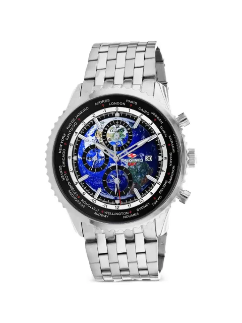 SEAPRO Meridian World Timer GMT 47mm watch Blue SP7320