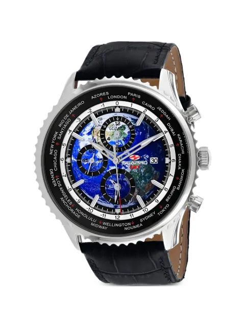 SEAPRO Meridian World Timer GMT 47mm watch Blue SP7130