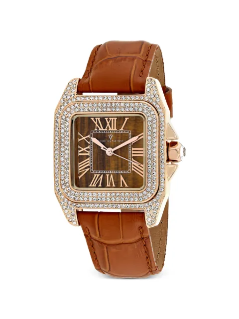 CHRISTIAN VAN SANT Radieuse crystal-embellished 35mm watch Brown CV4423