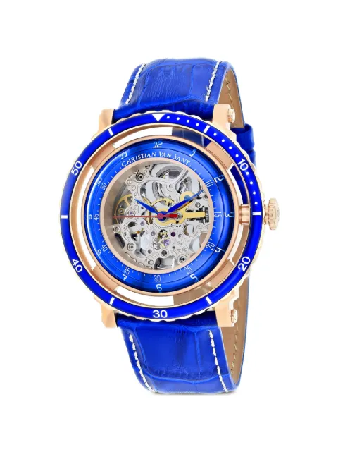 CHRISTIAN VAN SANT Dome skeleton 21mm watch Blue CV0742