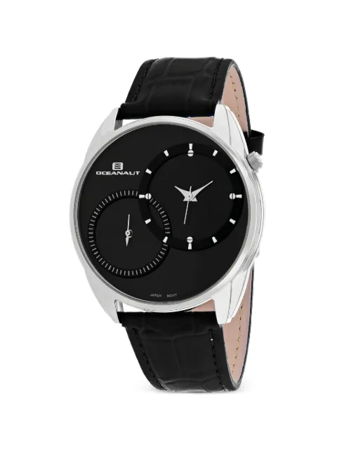 OCEANAUT Sentinel dual-time 41mm watch Black OC3351