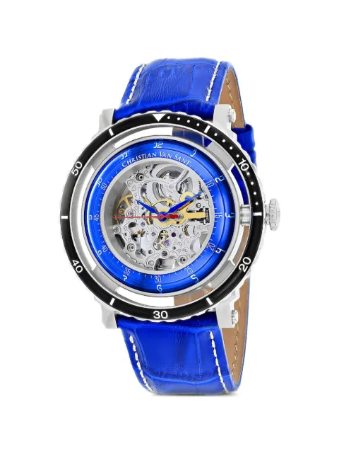 CHRISTIAN VAN SANT Dome skeleton 45mm watch Silver CV0748