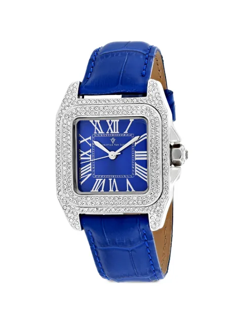 CHRISTIAN VAN SANT Radieuse crystal-embellished 41mm watch Blue CV4421