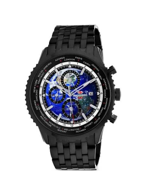SEAPRO Meridian World Timer GMT 47mm watch Blue SP7322