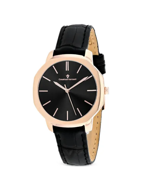 CHRISTIAN VAN SANT Octave Slim 37mm quartz watch Black CV0504