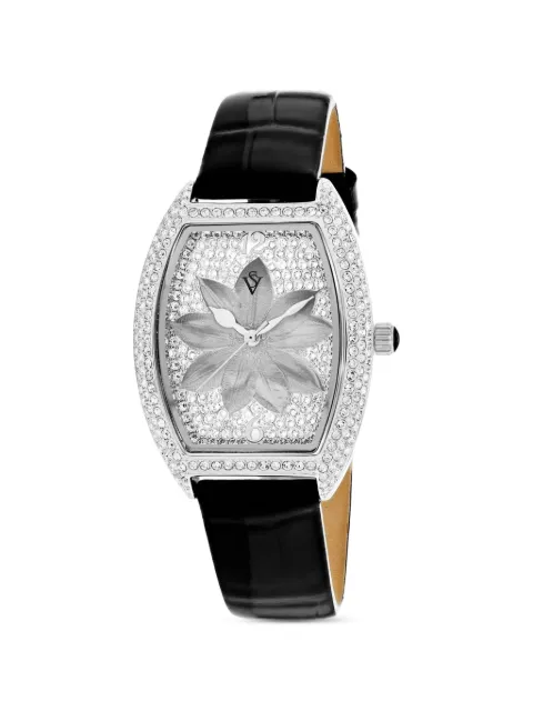 CHRISTIAN VAN SANT Lotus Crystal 36mm quartz watch Silver CV4850