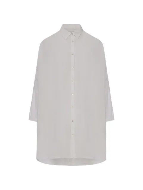 120% Lino long-sleeve shirt White 33ALIW1290000B317S00