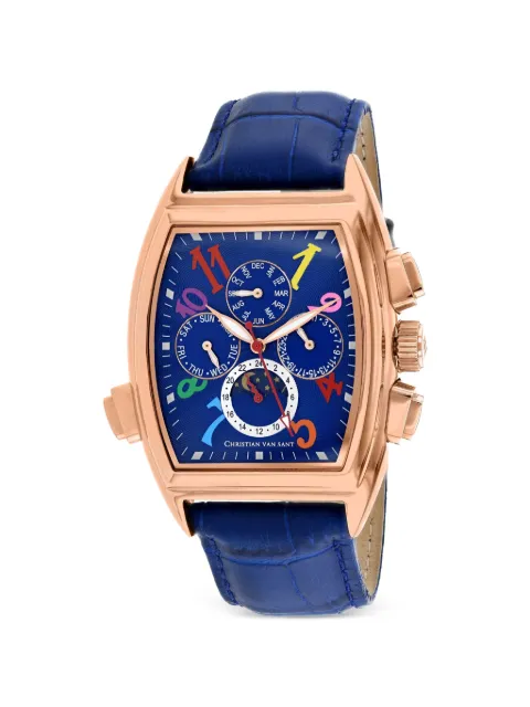 CHRISTIAN VAN SANT Grandeur 45mm watch Blue CV2138