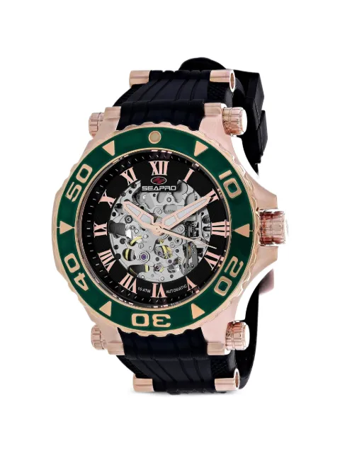SEAPRO Seaway skeleton 50mm watch Black SP7754