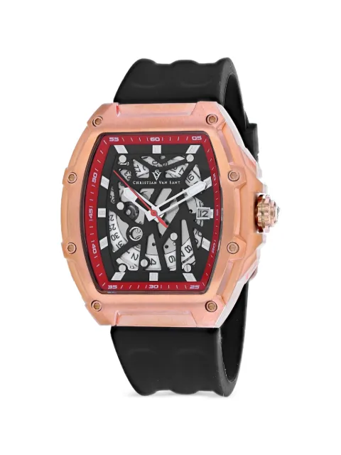 CHRISTIAN VAN SANT Odyssey skeleton 50mm watch Black CV6194B