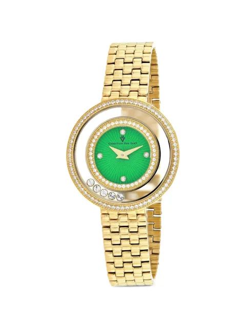 CHRISTIAN VAN SANT Gracieuse Crystal 34mm watch Green CV4834