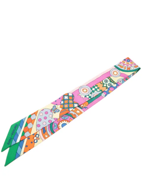 Hermès Pre-Owned 2000-2025 Les Murmures De La Foret Silk Twilly Scarf scarves Multicolour 5WJDX31G7KDTYHW4