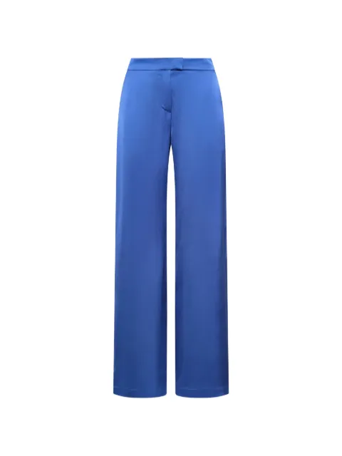 MALIPARMI satin straight-leg trousers Blue JH80755063180059